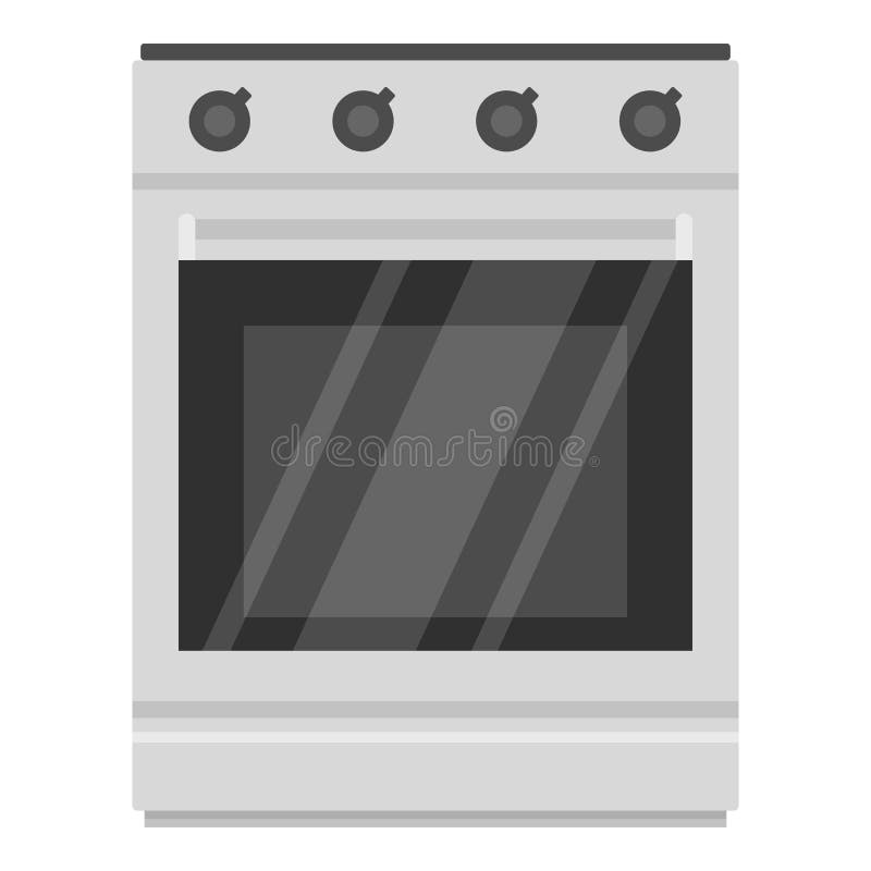 Icono moderno del horno de gas, estilo de la historieta ilustración del vector Icono moderno del horno de gas, estilo de la historieta ilustración del vector