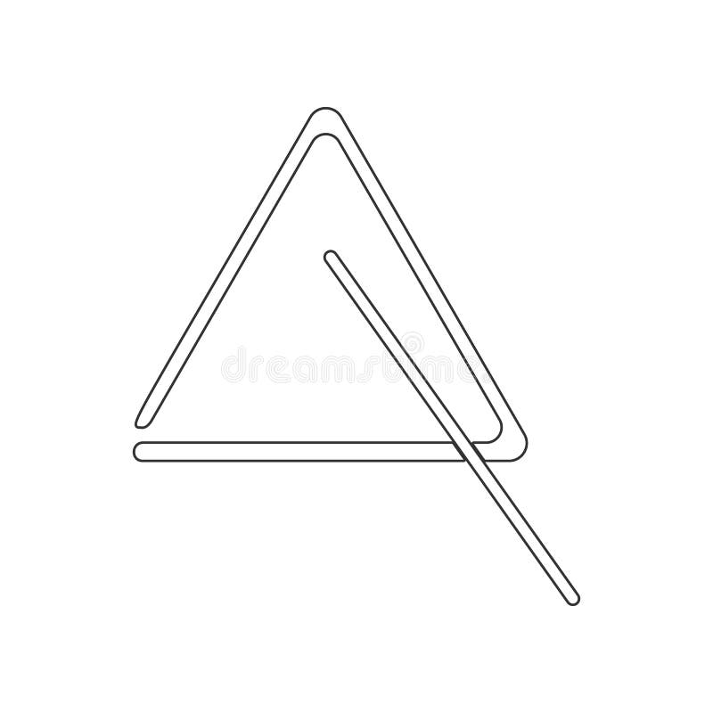 Icono musical del tri?ngulo Elemento del parque zool?gico para el concepto y el icono m?viles de los apps de la web Esquema, l?ne ilustración del vector Icono musical del tri?ngulo Elemento del parque zool?gico para el concepto y el icono m?viles de los apps de la web Esquema, l?ne ilustración del vector