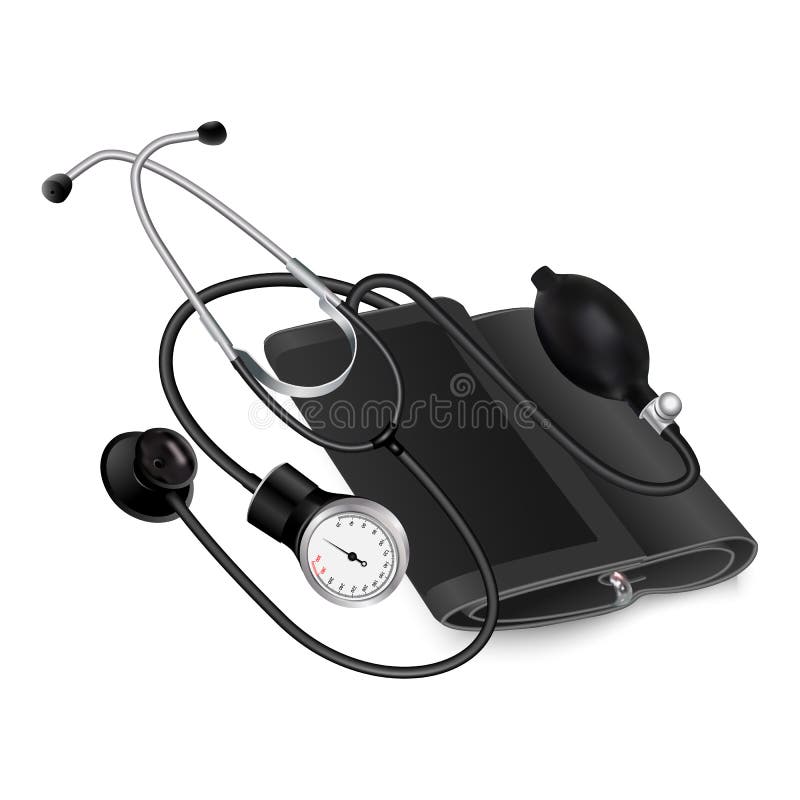 Icono médico del phonendoscope, estilo realista libre illustration Icono médico del phonendoscope, estilo realista libre illustration