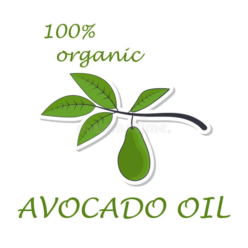 Icono plano de la rama del aguacate Etiqueta engomada aislada en el fondo blanco Ilustración del vector libre illustration Icono plano de la rama del aguacate Etiqueta engomada aislada en el fondo blanco Ilustración del vector libre illustration