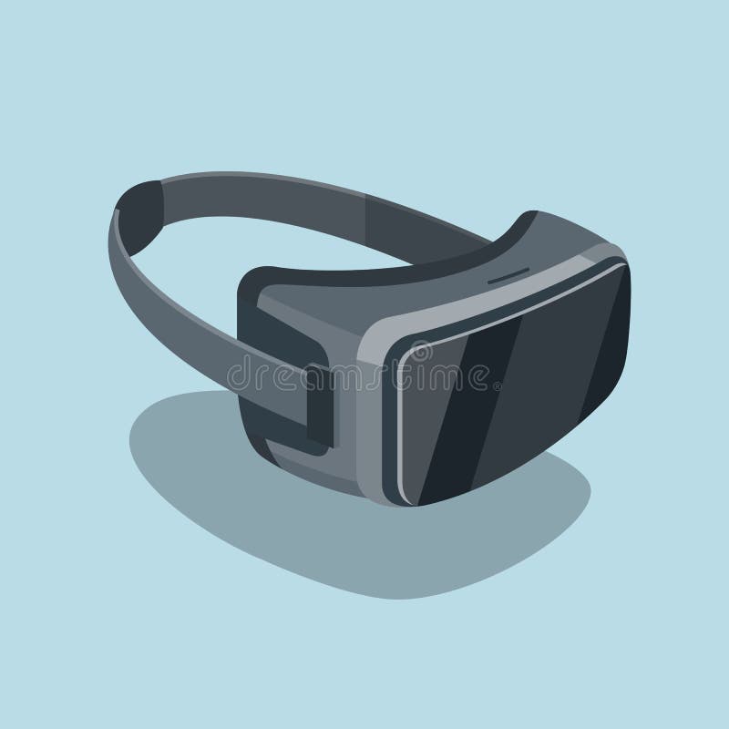 Icono plano de los vidrios de la realidad virtual libre illustration Icono plano de los vidrios de la realidad virtual libre illustration