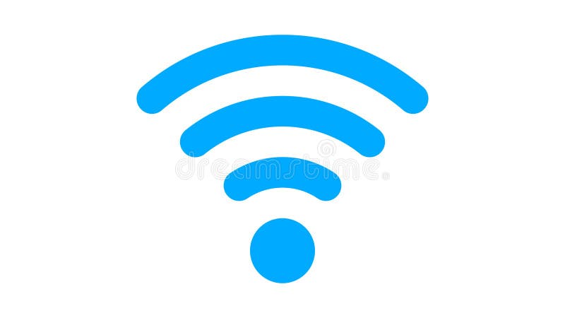 Icono plano de Wi-Fi en formato del png con el canal ALFA de la transparencia