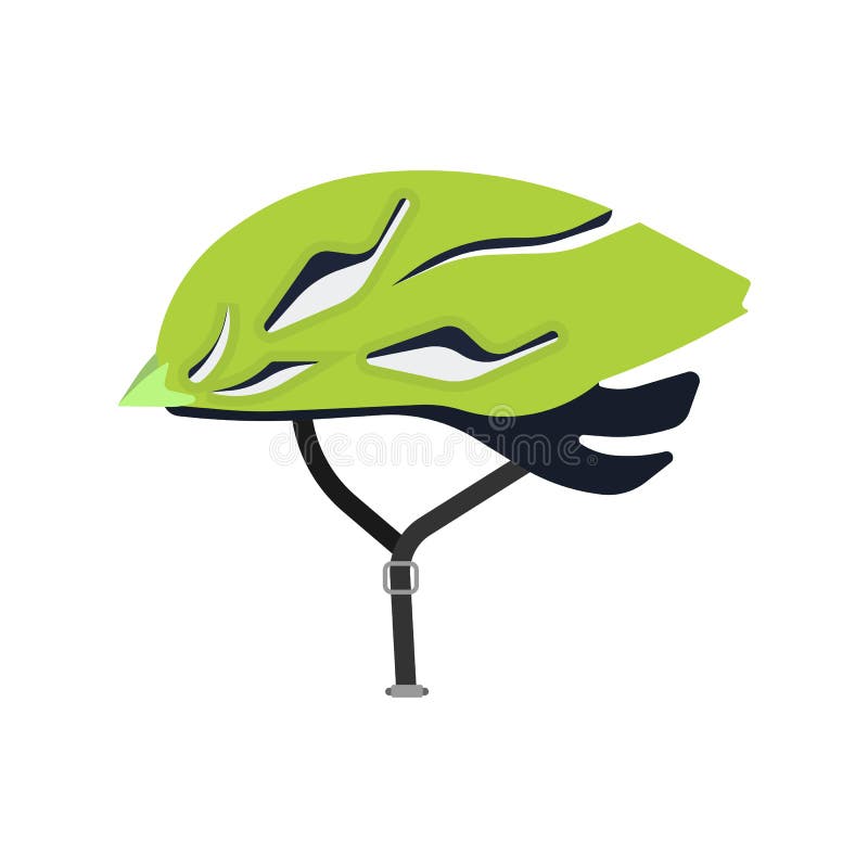Icono plano del casco de bicicleta portador Protección de la carrera de cabeza de la actividad de seguridad de la bicicleta Trans