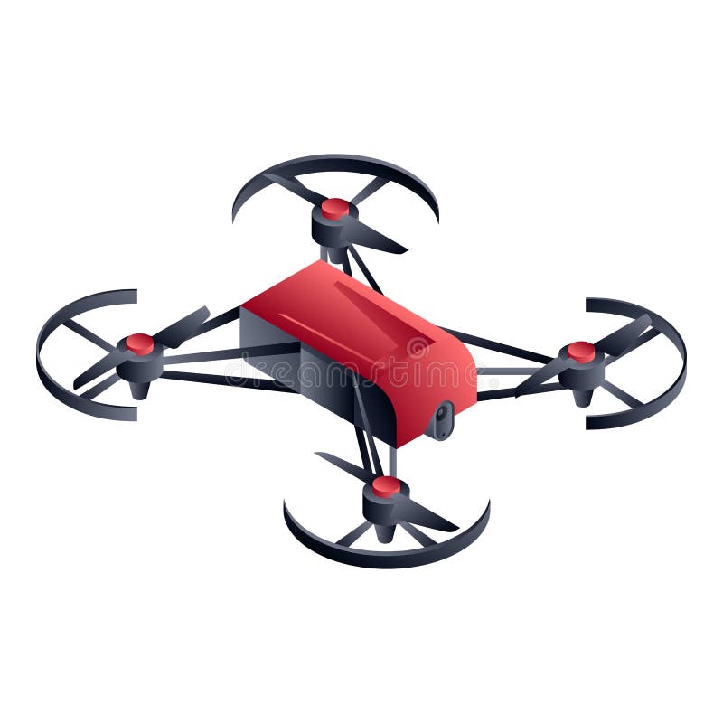 Icono protegido rojo del abejón, estilo isométrico libre illustration Icono protegido rojo del abejón, estilo isométrico libre illustration