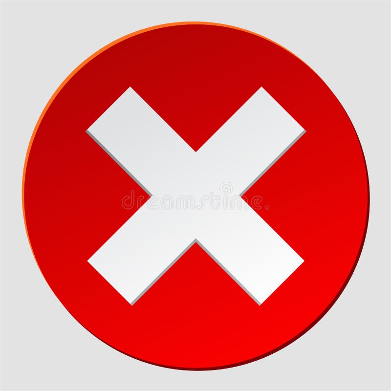 Знак красный круг с красным крестом