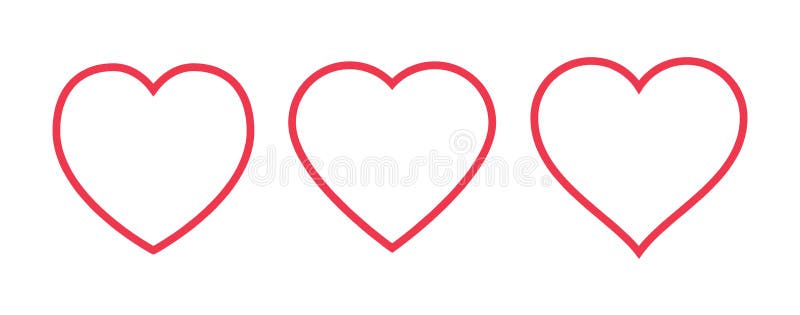 Icono rojo del corazón aislado en el fondo blanco Fije del símbolo del amor para el logotipo del sitio web, diseño móvil del app ilustración del vector Icono rojo del corazón aislado en el fondo blanco Fije del símbolo del amor para el logotipo del sitio web, diseño móvil del app ilustración del vector