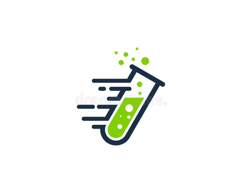 Icono rápido Logo Design Element del laboratorio de ciencia de la velocidad