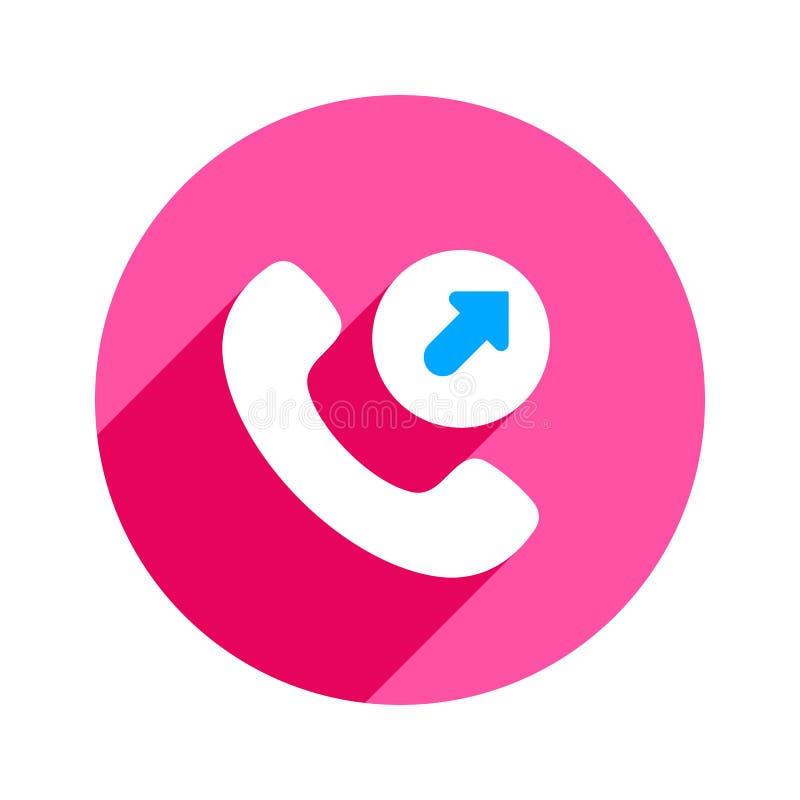 Icono saliente del teléfono de la llamada de teléfono del teléfono de la llamada de la flecha ilustración del vector Icono saliente del teléfono de la llamada de teléfono del teléfono de la llamada de la flecha ilustración del vector