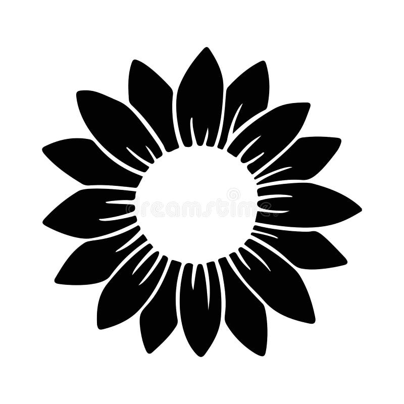 Icono Simple De Girasol. Ilustración Vectorial De Silueta De Flores. Icono  Dibujado a Mano Con El Logotipo De Girasol Ilustración del Vector -  Ilustración de garabato, elegante: 231272632