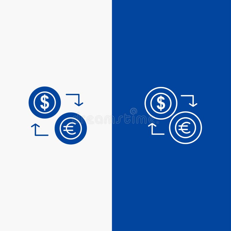 Icono sólido azul del intercambio, de las monedas, de la moneda, del dólar, del euro, de las finanzas, financiero, del dinero de libre illustration Icono sólido azul del intercambio, de las monedas, de la moneda, del dólar, del euro, de las finanzas, financiero, del dinero de libre illustration