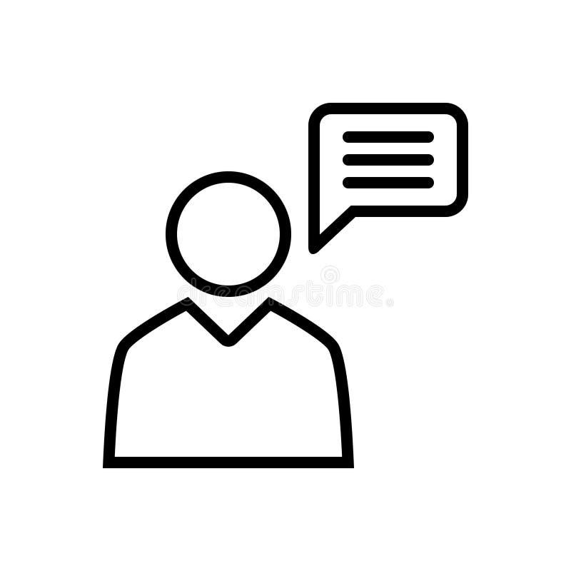 Icono sólido negro para los avisos, la prensa y la opinión ilustración del vector Icono sólido negro para los avisos, la prensa y la opinión ilustración del vector