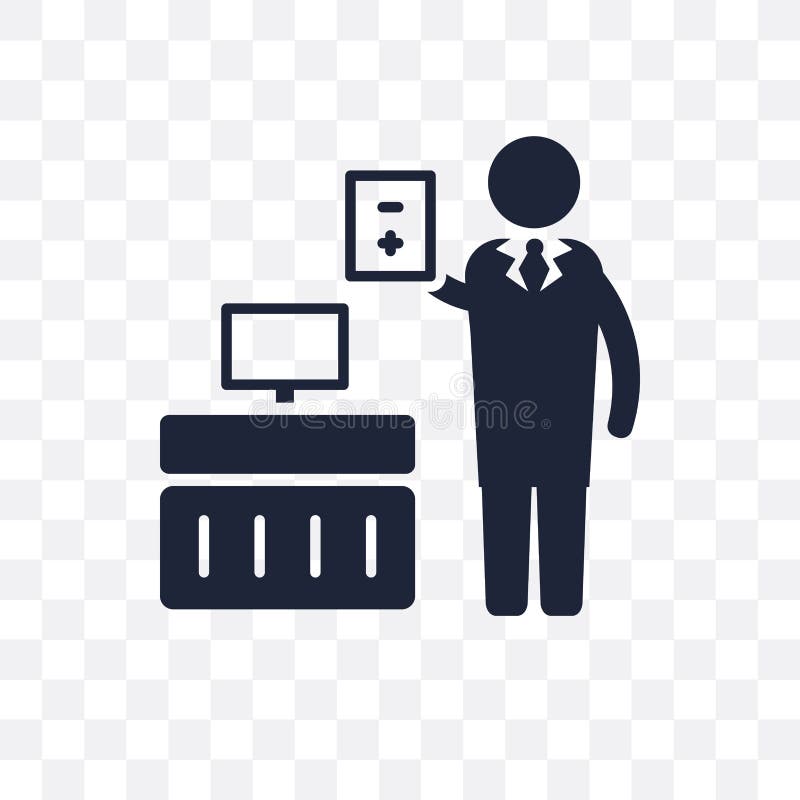 Icono transparente del contable Diseño del símbolo del contable de Profe stock de ilustración Icono transparente del contable Diseño del símbolo del contable de Profe stock de ilustración