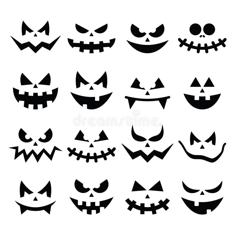 Iconos Asustadizos De Las Caras De La Calabaza De Halloween Fijados Stock de ilustración - Ilustración de vacaciones, caras: 43624895 Iconos Asustadizos De Las Caras De La Calabaza De Halloween Fijados Stock de ilustración - Ilustración de vacaciones, caras: 43624895