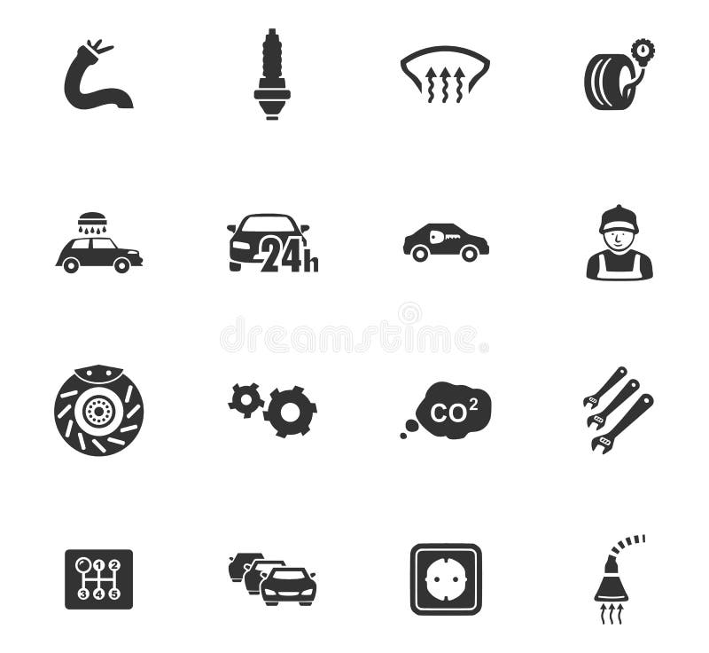 Iconos autos fijados libre illustration Iconos autos fijados libre illustration