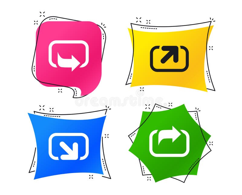 Iconos de la acción Símbolos de la parte Vector stock de ilustración Iconos de la acción Símbolos de la parte Vector stock de ilustración