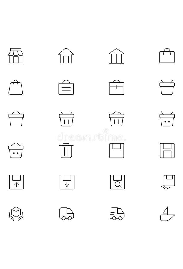 Iconos 1 de la interfaz de usuario stock de ilustración Iconos 1 de la interfaz de usuario stock de ilustración