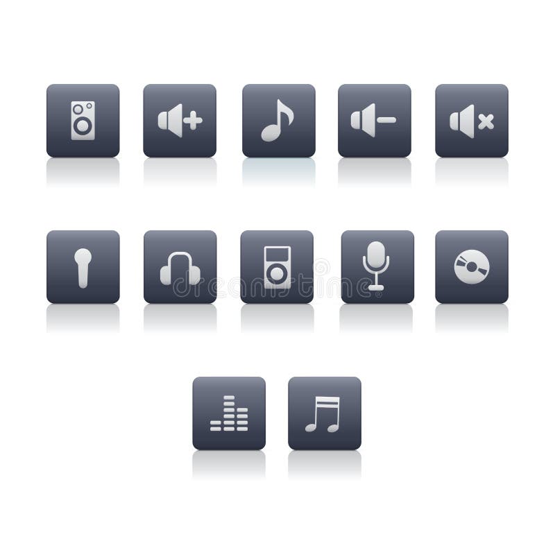 Iconos de la música libre illustration