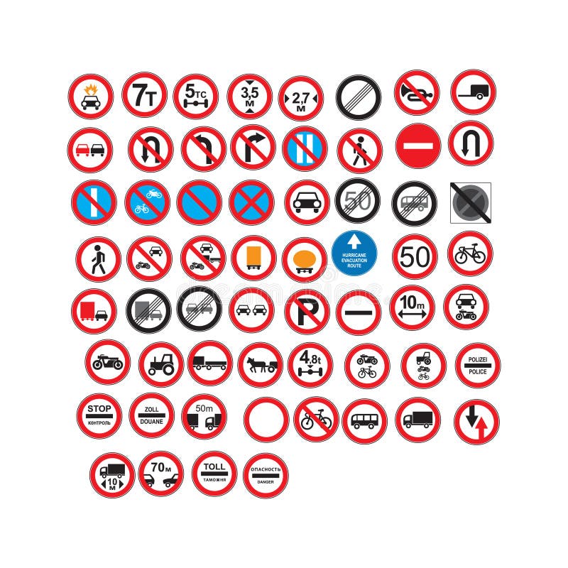 european traffic icons. Vector illustration decorative design. european traffic icons. Vector illustration decorative design