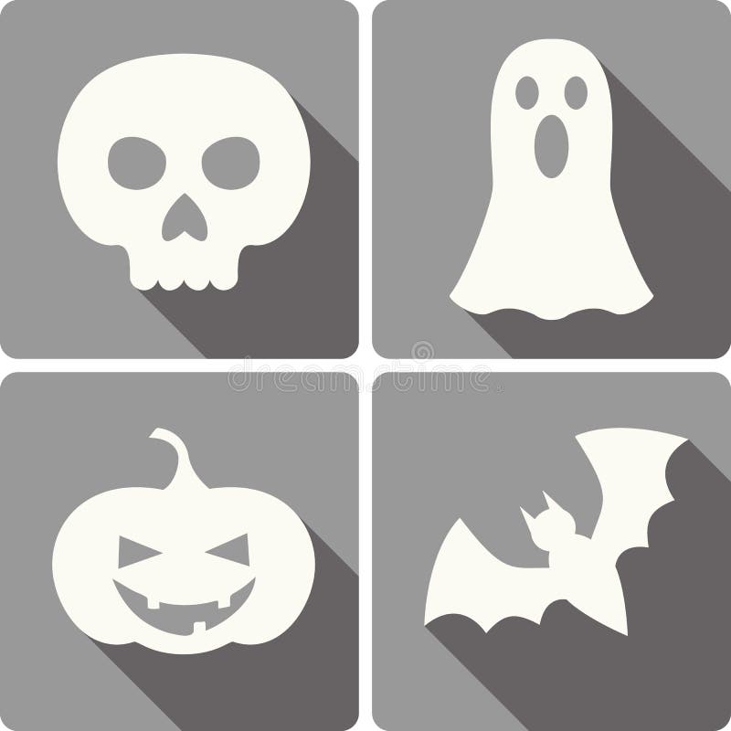Iconos de Víspera de Todos los Santos ilustración del vector Iconos de Víspera de Todos los Santos ilustración del vector