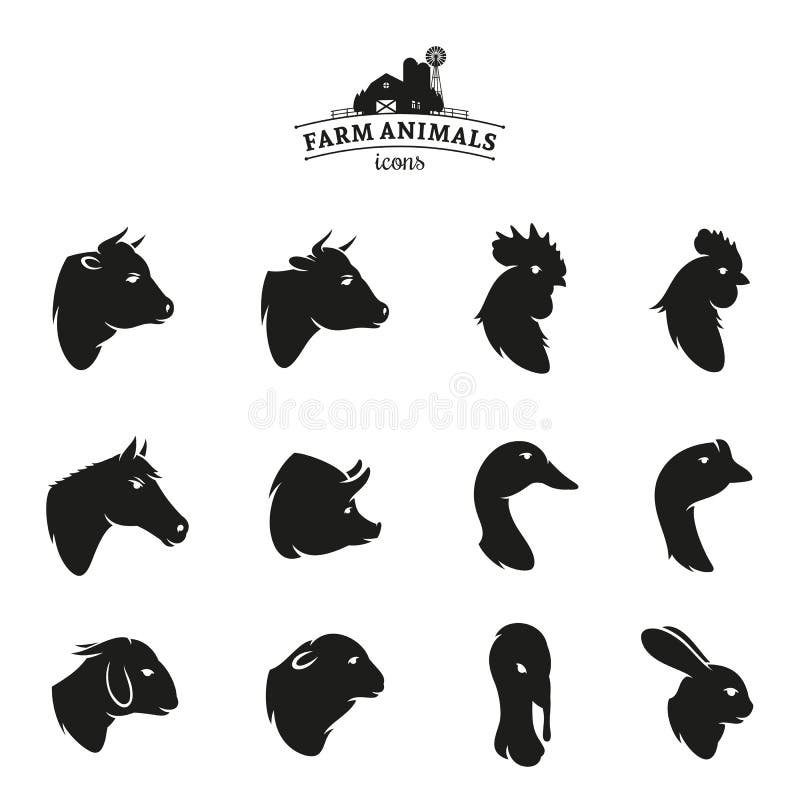 Animales De Granja De Dibujos Animados En El Entorno Agrícola Ilustración  del Vector - Ilustración de grupo, cerca: 162253766
