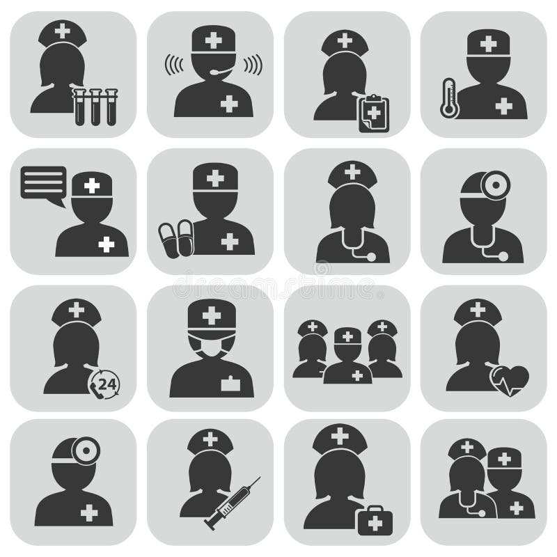 Iconos del doctor y de las enfermeras libre illustration Iconos del doctor y de las enfermeras libre illustration