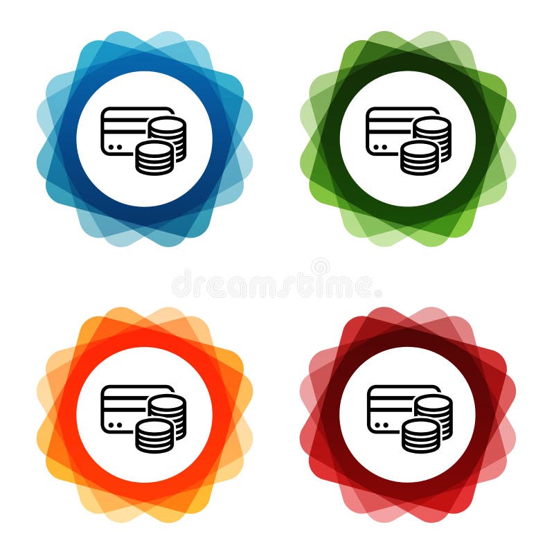 Iconos del efectivo de la tarjeta de cr?dito Vector Eps10 ilustración del vector Iconos del efectivo de la tarjeta de cr?dito Vector Eps10 ilustración del vector