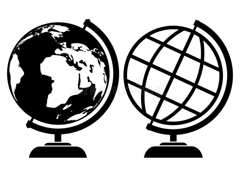 Iconos del globo del vector