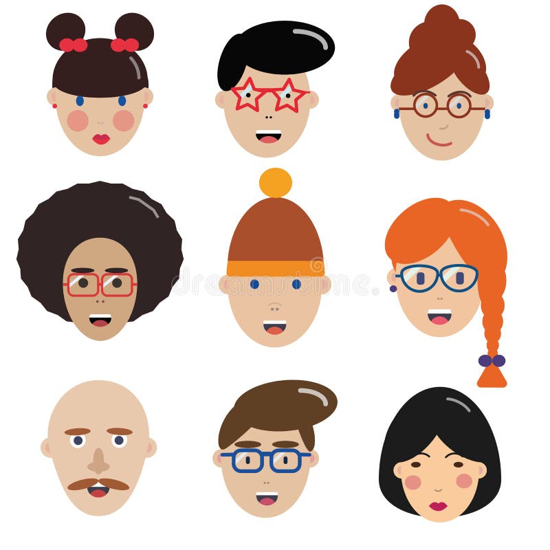 Iconos del hombre y de la mujer libre illustration Iconos del hombre y de la mujer libre illustration