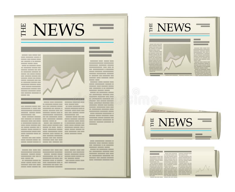 Iconos del periódico libre illustration Iconos del periódico libre illustration