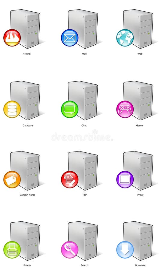 Iconos del servidor Iconos del servidor