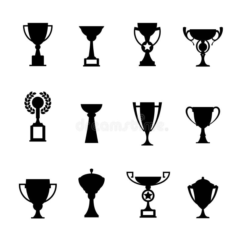 Iconos del trofeo Taza del ganador