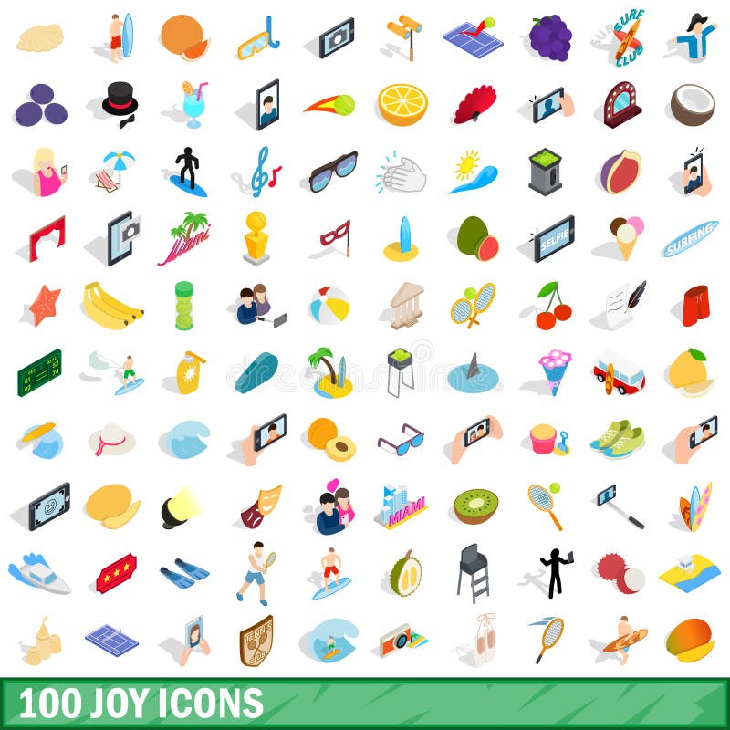 100 iconos fijados, de la alegría estilo isométrico 3d libre illustration 100 iconos fijados, de la alegría estilo isométrico 3d libre illustration