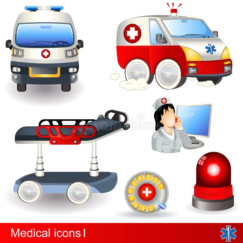 Medical icons set 1, six different illustrations. Medical icons set 1, six different illustrations.