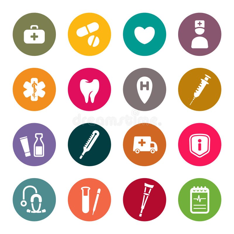 Medical theme icon set. Medical theme icon set.