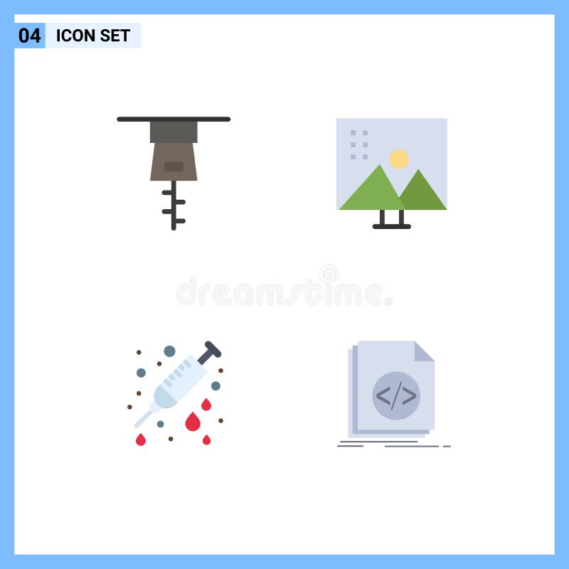 4 iconos temáticos vectoriales planos y símbolos editables de ropa código de edición de imágenes del hospital retoque de imágenes ilustración del vector