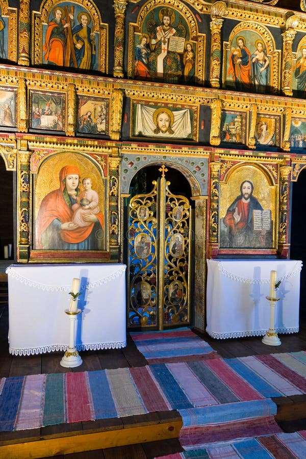 Iconostasis in slovak orthodox church