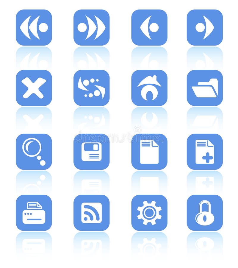 Icons stock vector. Illustration of modern, interface 2321967