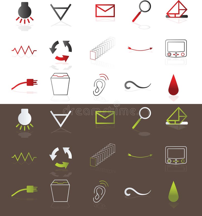 Icons stock vector. Illustration of designer, check, loading 9124977