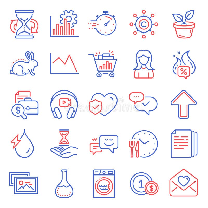 Icons für Unternehmen. das Symbol als tiergetestetes Kopiernetzwerk für Wäsche. Vektor lizenzfreie abbildung