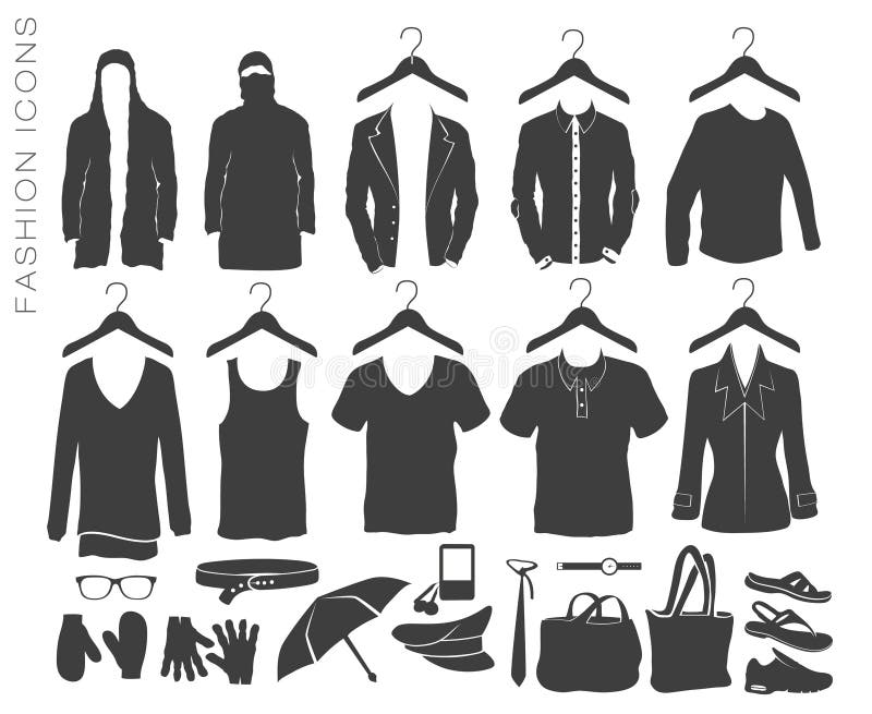 https://thumbs.dreamstime.com/b/icons-items-clothing-silhouettes-accessories-vector-set-fashion-77762848.jpg