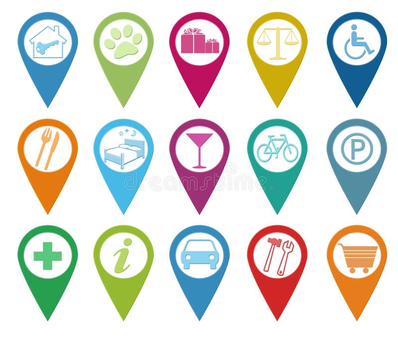 Color Svg Vector Icons By Aha Soft Map Marker Map Symbols Google Images