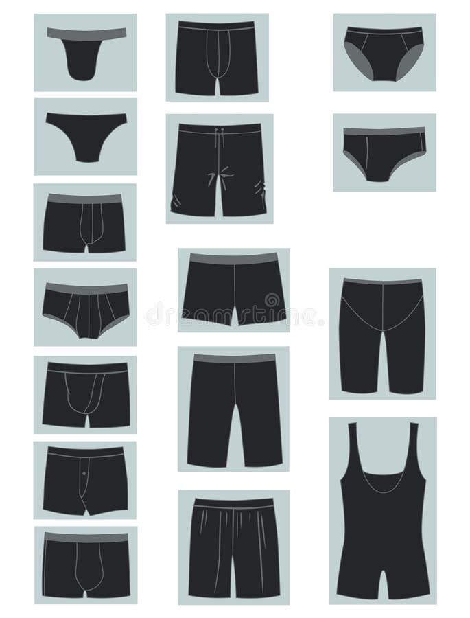 Mens underwear stock vector. Illustration of wear, underwear - 12980360