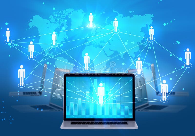 icons-of-people-in-a-network-computers-on-the-stock-illustration