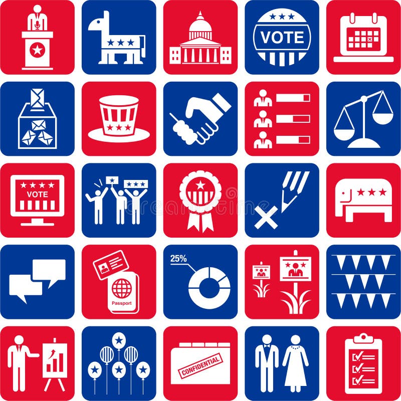 This is a collection of icons releated with politics and american elections. This is a collection of icons releated with politics and american elections