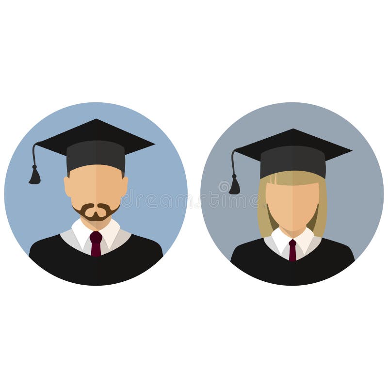 Female student graduation avatar profile Vector Image #3 Female student graduation avatar profile Vector Image