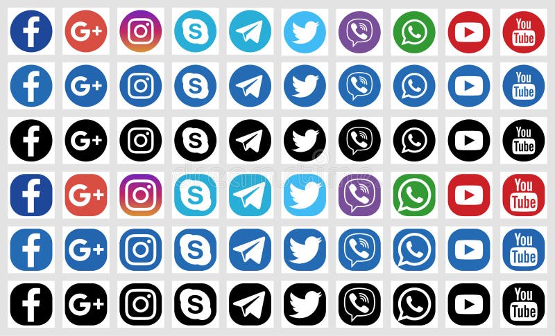 Facebook Twitter Round Icons Stock Illustrations 585 Facebook Twitter Round Icons Stock Illustrations Vectors Clipart Dreamstime