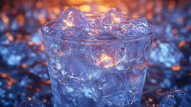 Icy Glass, Cold Drink, Cubes stock photos