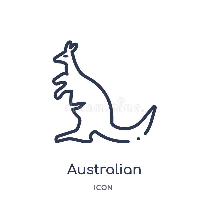 Icône australienne linéaire de kangourou de collection d'ensemble de culture Ligne mince vecteur australien de kangourou d'isolem illustration de vecteur Icône australienne linéaire de kangourou de collection d'ensemble de culture Ligne mince vecteur australien de kangourou d'isolem illustration de vecteur