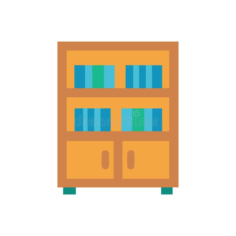 Icône bibliothèque éducative illustration stock