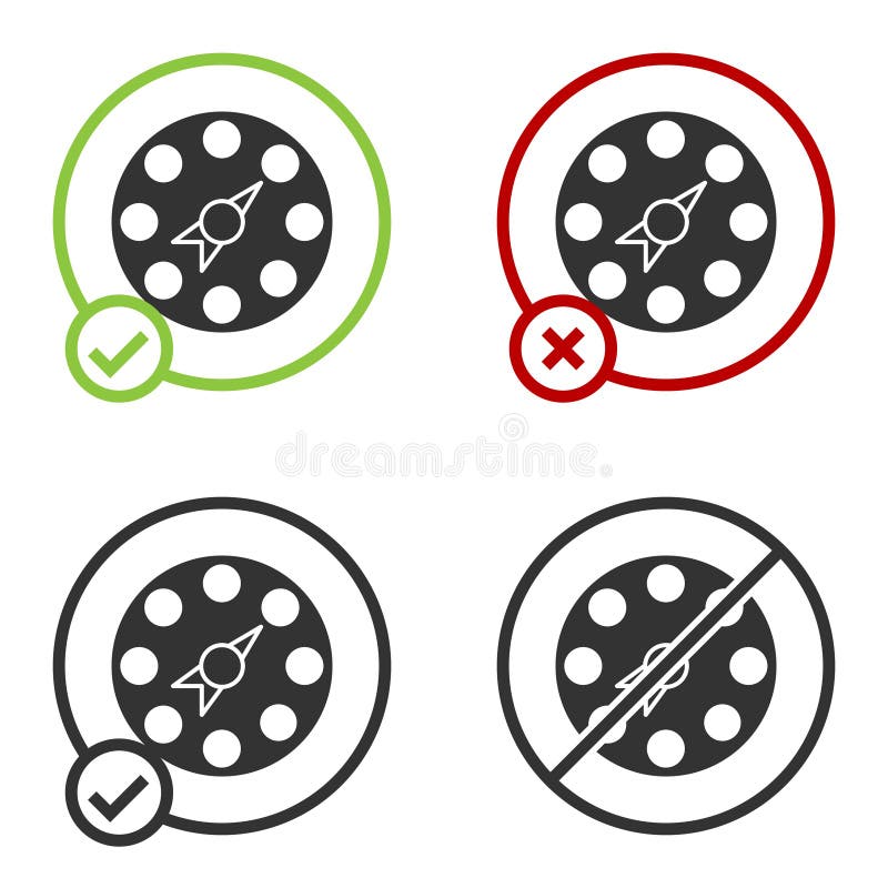 Icône classique du jeu du parti tornade noire isolée sur le fond blanc. Bouton de cercle. Vecteur illustration stock